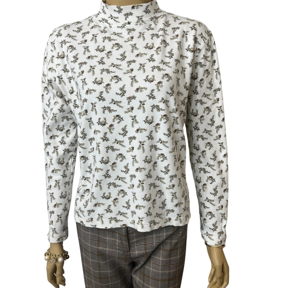 🔥🔥Croft & Barrow Lady Cotton Turtle Neck Sweater Shirt Petite Small☑️ - Picture 7 of 7